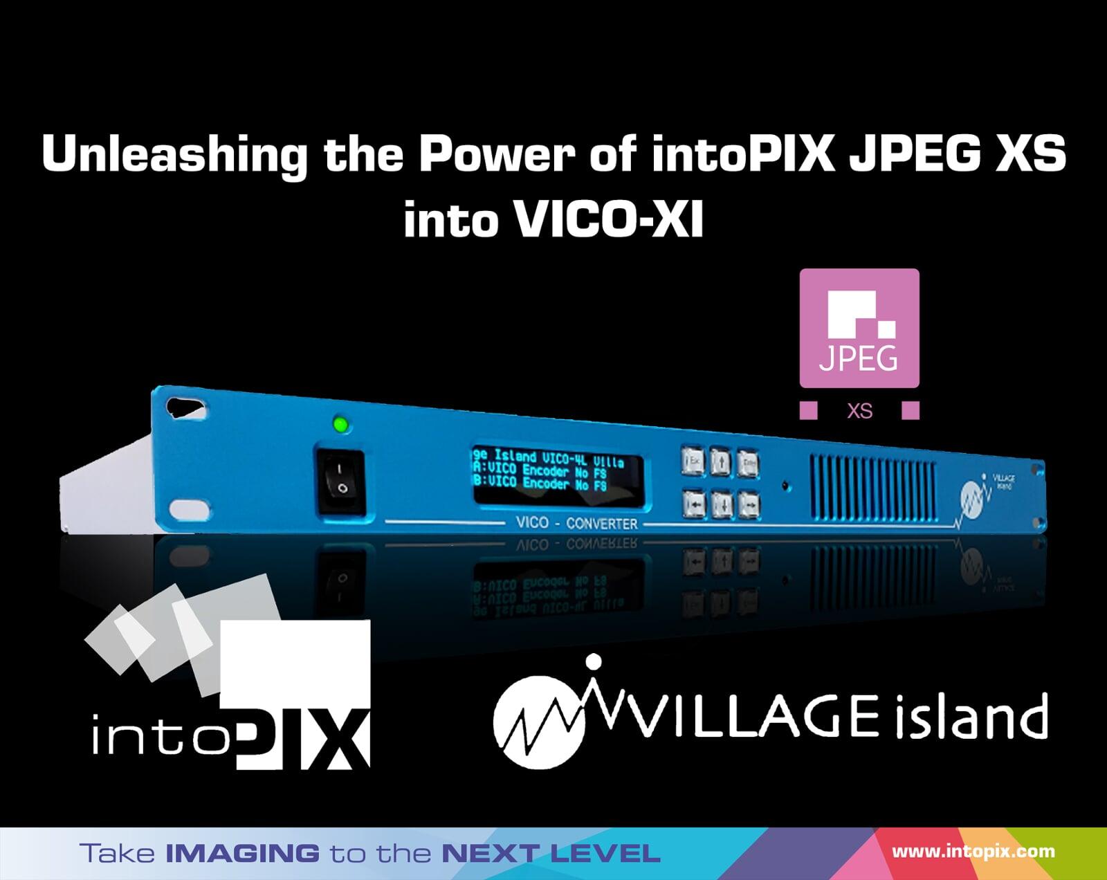 Village Island社のVICO-XIは、intoPIXの技術を使った帯域削減とマイクロ秒遅延でIP Video Conversionに革命を起こしています。